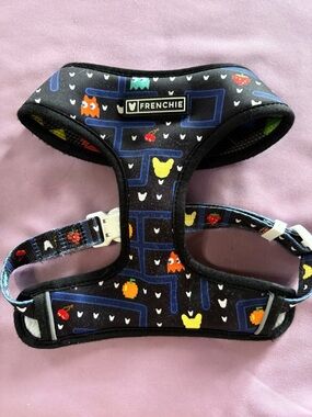 MEDIUM Frenchie Black Retro Arcade Dog Harness